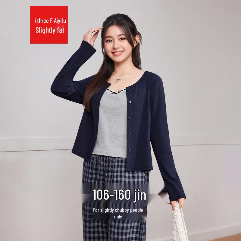 

IEF/Aiyifu Plus Size 2026 Spring Korean Gentle Style Commuter Two-Piece Top Set M
