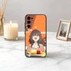 Food for the Soul M-Mako K-Kawai Phone Case Black Silicone Soft For Samsung S25,S24,S21,S22,S23,S30,Ultra,S20,Plus,Fe,Lite