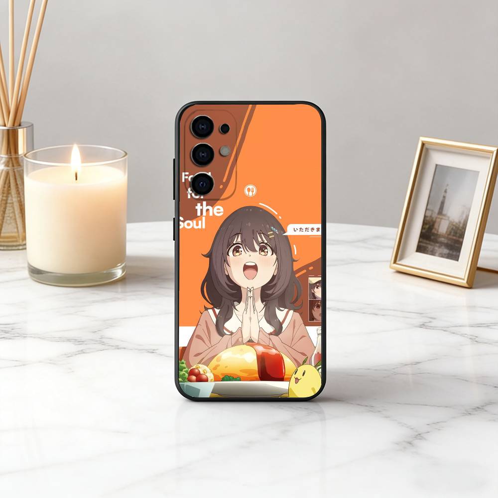 Food for the Soul M-Mako K-Kawai Phone Case Black Silicone Soft For Samsung S25,S24,S21,S22,S23,S30,Ultra,S20,Plus,Fe,Lite