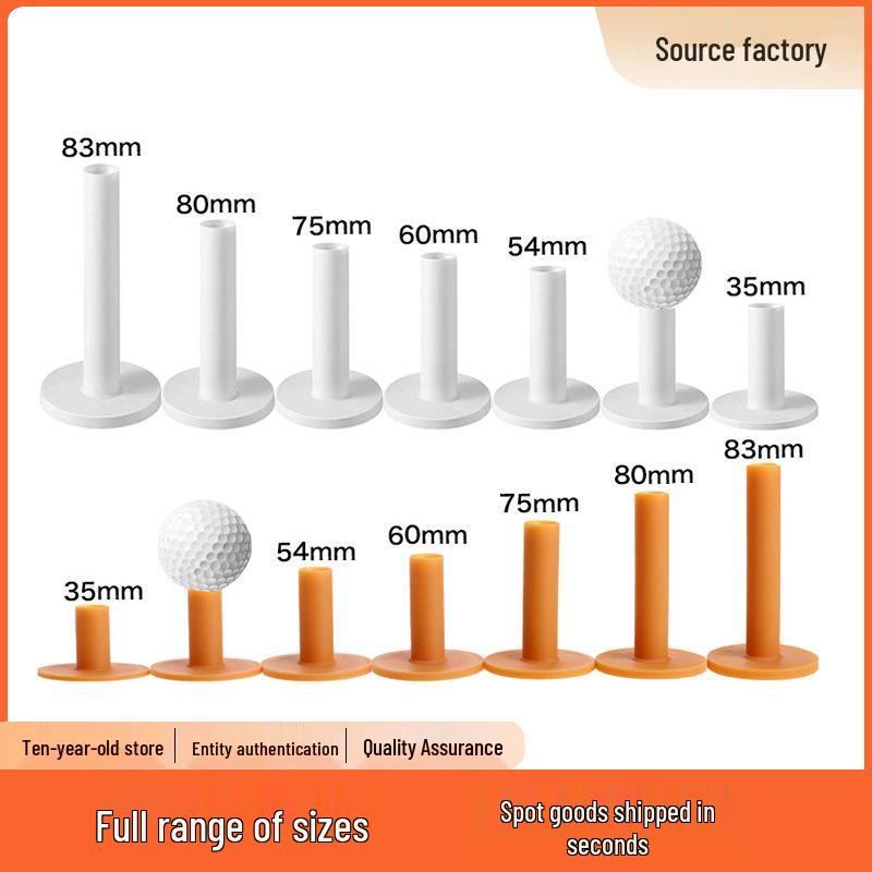 

Adjustable Golf Mat Peg Rubber Tee for Practice Range Hitting Flat Opening 35MM белый