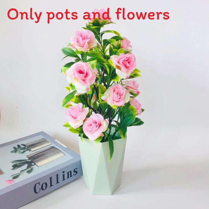 Artificial Rosa Rugosa Thunb Potted Plant For Event And Decoration Party