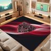 VfB Stuttgart Football Print Crystal Velvet Rug, Comfortable Water Absorbent Non Slip Indoor Floor Carpet