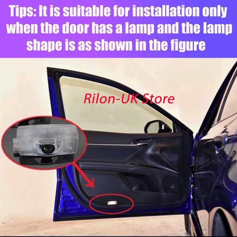 2Pcs For Toyota Sienna LED Car Door Warning Light Projector Ghost Shadow Laster Logo Welcome Modification Lamps Auto Accessories