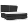 VidaXL Divan Bed with Mattress Black 180x200 Cm Faux Leather - Model 3128985