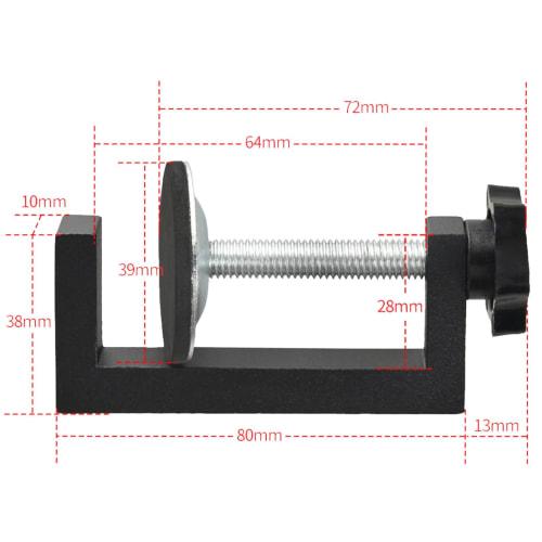 Set of 2 Metal Woodworking Clamps, C-Clamps and G-Clamps, Adjustable, Maximum Opening 57mm, Durable, Portable Design, Ideal for DIY Projects, Hanging,