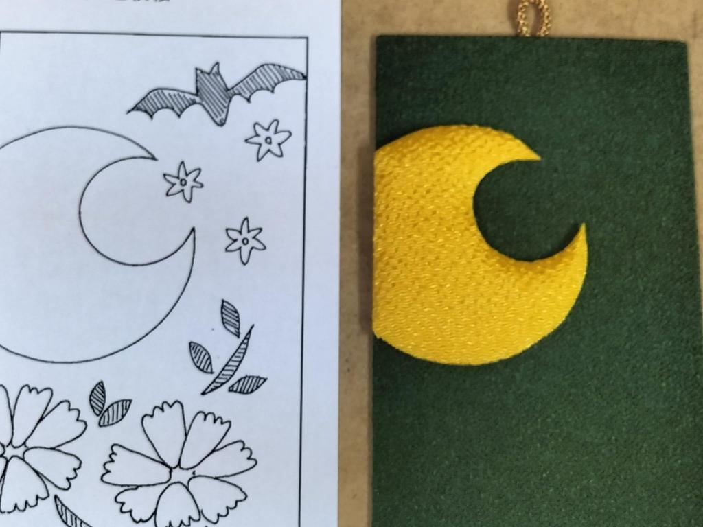 Halloween and Autumn Cherry Chirimen Craft Kit "October Blossoms"