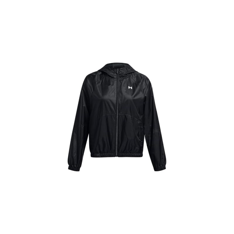 Under Armour Sports Windbreaker Full-Zip Jacket 1382698 001 (Black/M/Women's)