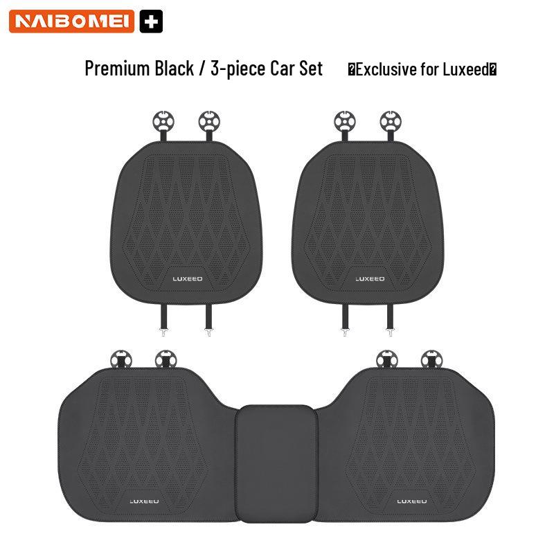 Zhiji R7 S7 Leather Car Seat Cushion - All-Season Breathable Three-Piece Set