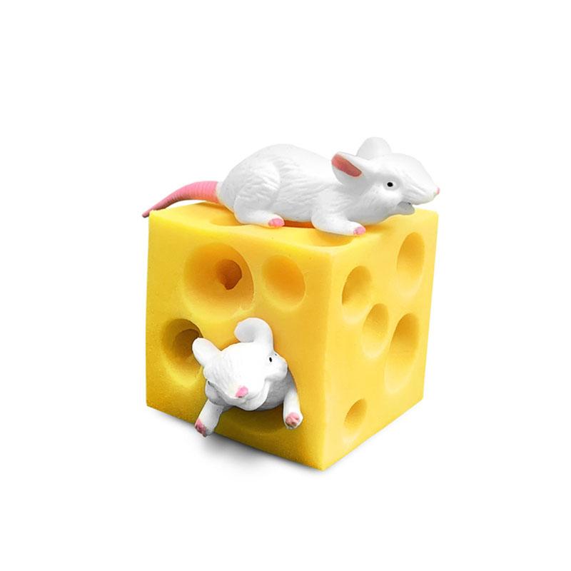 Mouse In Cheese Squeeze Fidget Toys For Kids Anti Stress ADHD Funny Gifts Regalos Para Cumpleaños Infantil Invitados