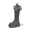 Cotton Boots with Fleece, Snow Boots for Women, Versatile and Stylish High-heeled Shoes, Long Boots