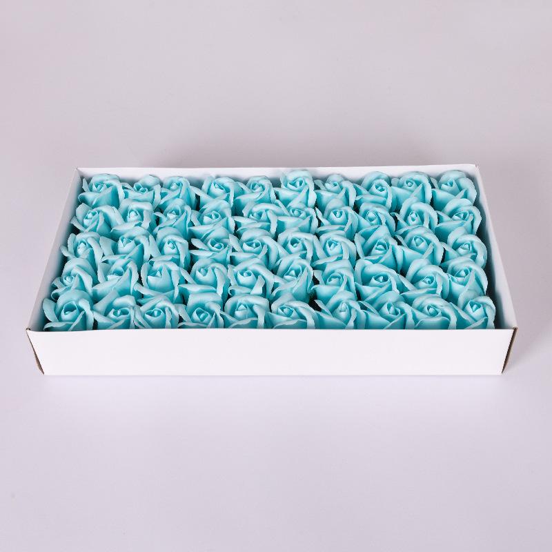 50Pcs/Box Soap Roses Romantic Wedding Valentine'S Day Diy Gift Home Decoration Party Flower Decor Supplies