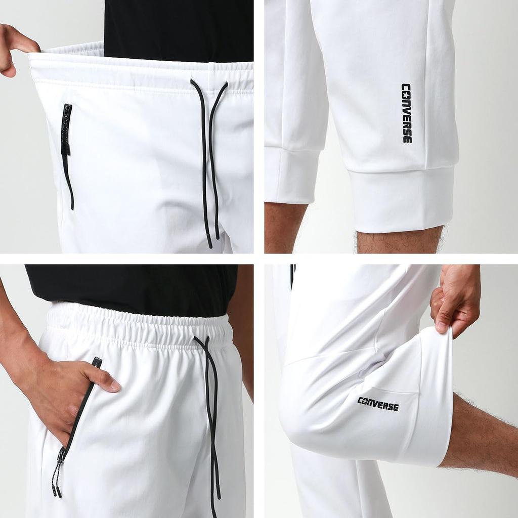 Training Gym Medium Size L [Converse] Men's Shorts, Wear, Shorts, 7/8 Length, Sweat-wicking, Quick-drying, Gray,