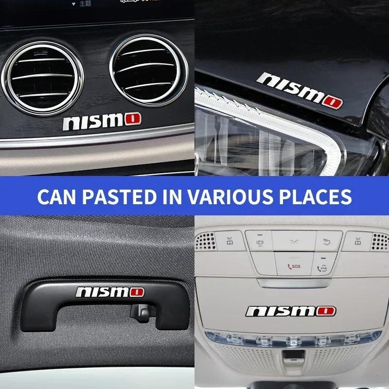 2025 For Nissan 1/2/5/10pcs Car Badge Random post Decals For Nissan Nismo Logo Tiida Teana Qashqai Juke X trail Note Almera Skyl