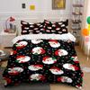 Santa Faces and Snowflakes. Bedding Sets Duvet Cover Sets Duvet Covers Pillowcases(1 * Duvet Cover 2 * Pillowcases Without Duvet Insert)
