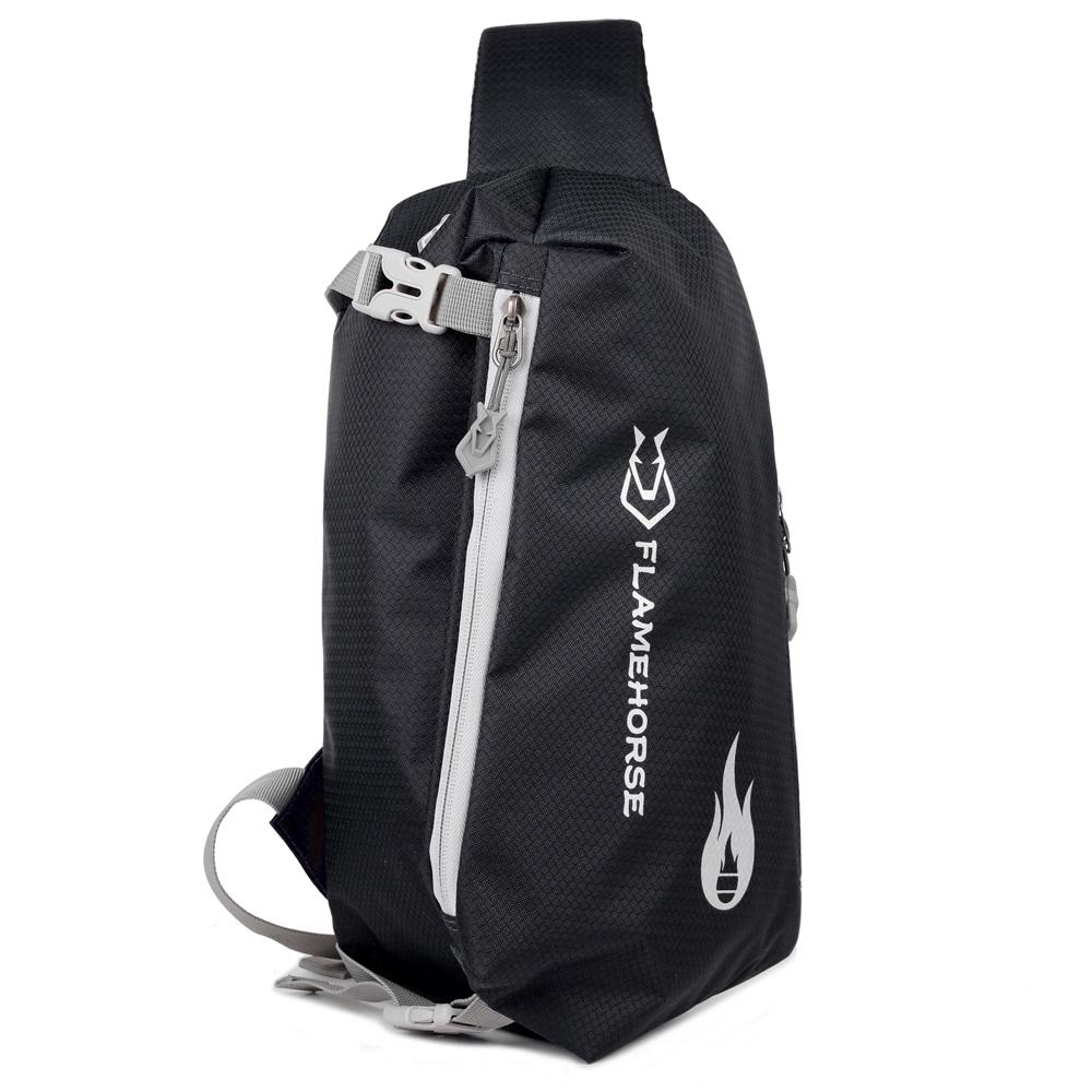 Crossbody Sling Bag Ultralight Waterproof Nylon Chest Shoulder Bag With Earphone Hole Perfect Travel Companion For Men And Women