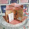 1:12 Ölçekli Minik Kitap Evi Katlanabilir Minyatür Süs İçinde Gizli Diorama ile El Yapımı Gerçekçi Mini Kitap Dekoru Bebek Evleri Kitaplık Dekorasyonu için