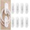 8 PCS Blind Cord Holder, Safety Blind Cord Hooks, Adhesive Cord Retainer, Childproof Blinds Cord Winder, for Blinds Cord Winding