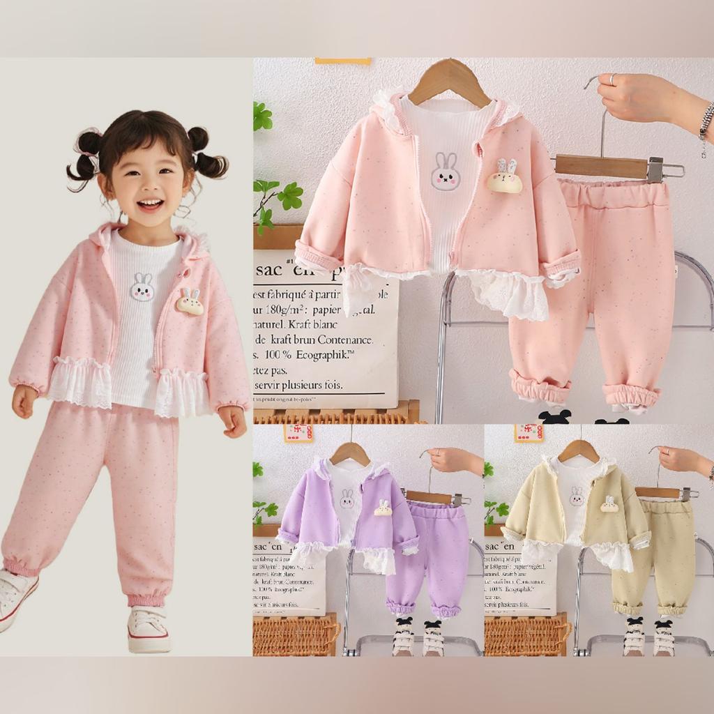 Kids Casual Long-Sleeve Set, Comfortable Daily Wear Outfits