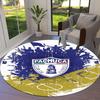 C.F. Pachuca Round Area Rug,Carpet Rug for Living Room Bedroom Sofa Playroom Decor,Non-slip Floor Mat