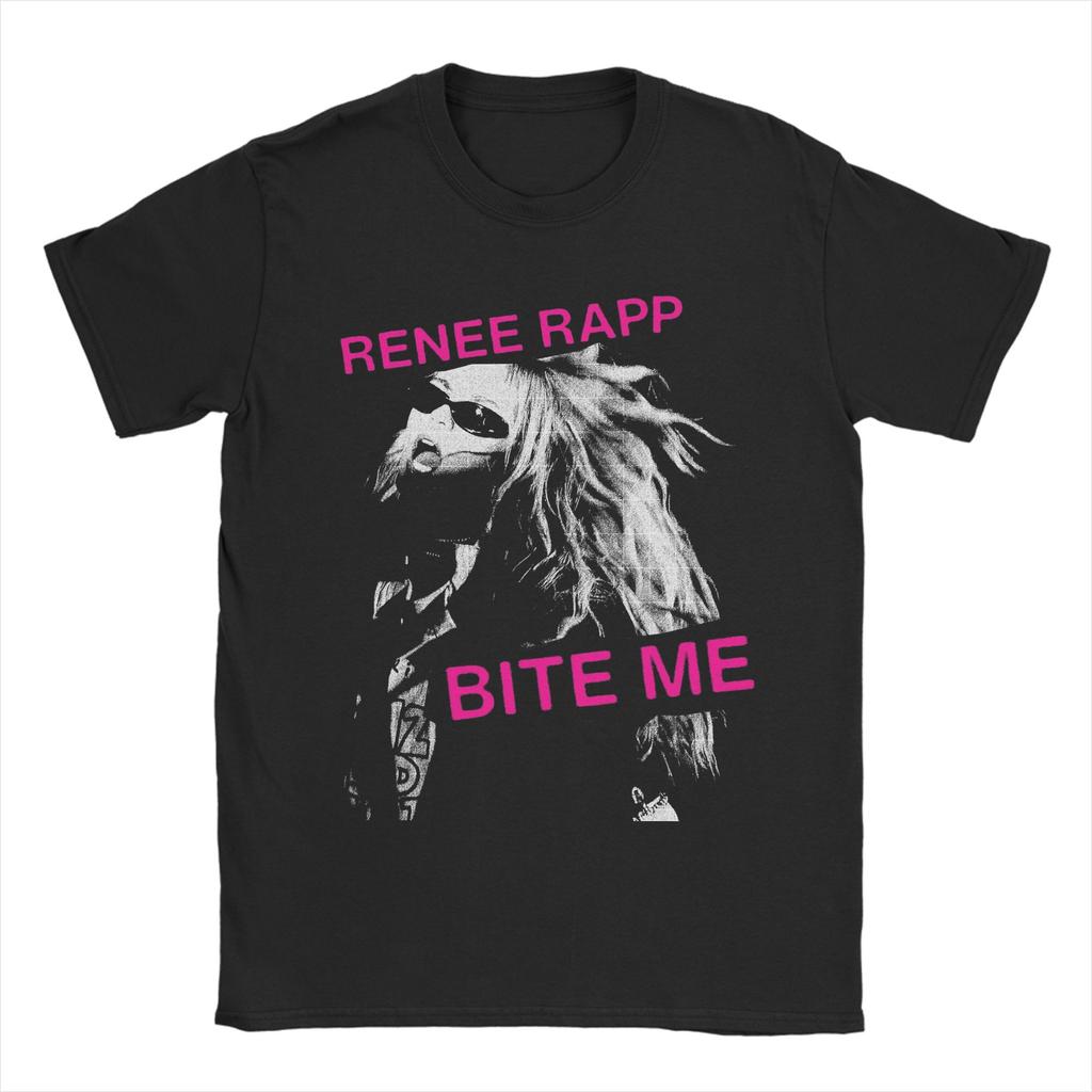 Unisex s Renee Rapp Tour Bite Me T Shirt 100 Cotton Clothing Funny Short Sleeve O Neck Tees Big Size TShirts