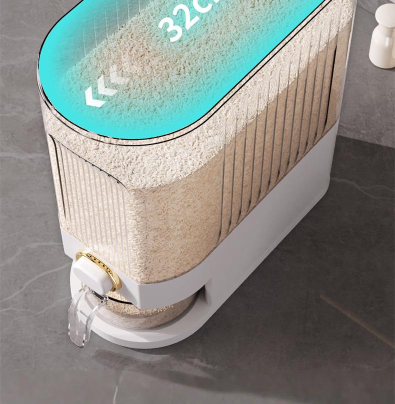 20 Jin Sealed Rice Storage Bucket: Insect & Moisture-Proof, Food-Grade, High-End Home Use Container