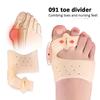 Soft Gel 1 Pair Orthotic Tool Big Toe 0verlapping Toes Durable Splint Toe Straightener Corrector Combing Toes Nursing Feet Tools