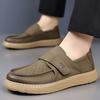 Fashion 2025 New Moccasin Footwear High Quality Men Leather Casual Shoes Outdoor Comfortable Walking Shoes Classic Ankle Non-slip Flats