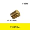 1/2" NPT Brass Male Pipe Adapter, Hex 1" NPT Male Threaded Fitting
