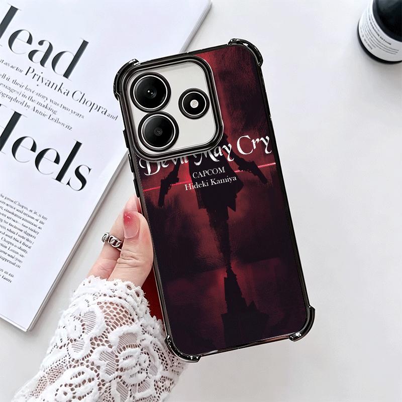 D-Devil M-May Cry 5 Soft Phone Case For Xiaomi Redmi Note 14 15 Pro Plus 13 12 11S 11T 5G 10 9S 9 Plating Anti-Fall Fundas