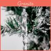 Ornamente transparente de gheață pentru bradul de Crăciun Decorațiuni festive de sărbători Pachet de 12