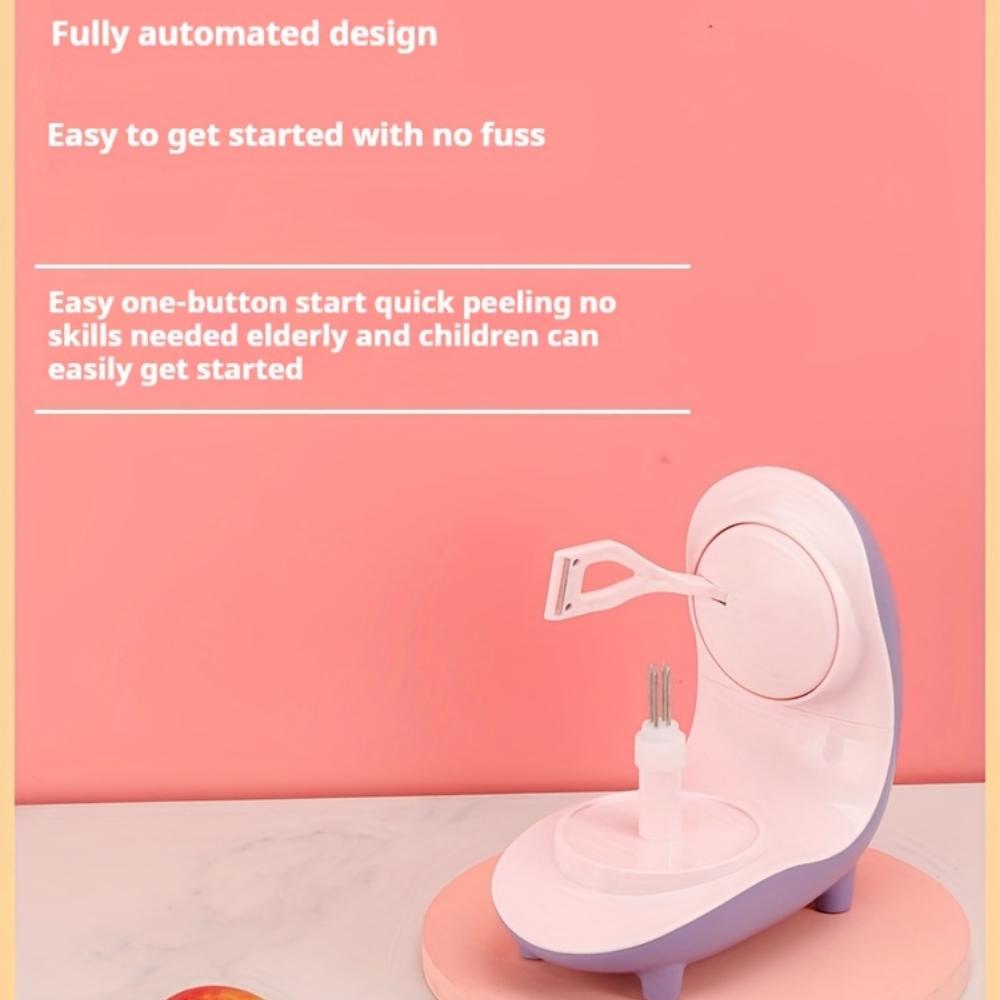 Automatic Electric Fruit Peeler Machine with Quick, Easy Peeling, Durable ABS Construction, One-Touch Operation, Auto Shut Off
