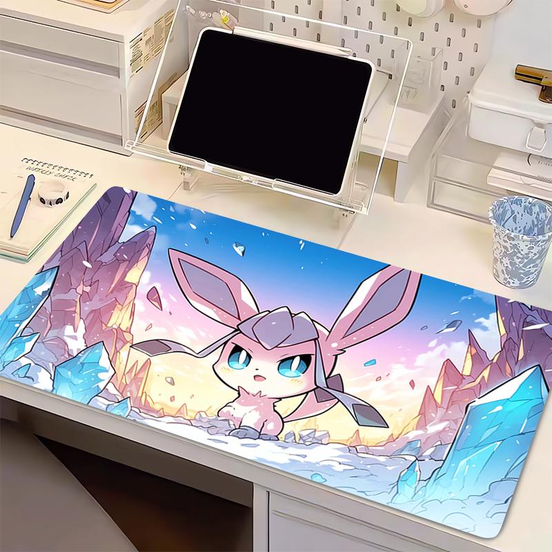 Anime Gaming Speed Mouse Pad NonSlip PPokemon Gamer Cabinet Mouse Mat Keyboard Lock edge thickened Mousepad Computer Desk Mat