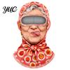 Funny Face Balaclava Baby Mask, Breathable Ice Silk Cover, Anti-Slip Covering Full Protection Neck Gaiter for Outdoor Cycling Riding Sun Mask