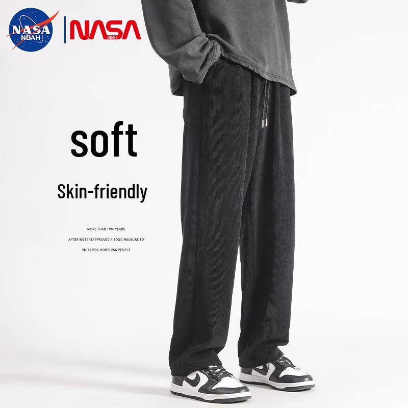 

NASA NOAH Men s Corduroy Straight-Leg Casual Sweatpants 4XL