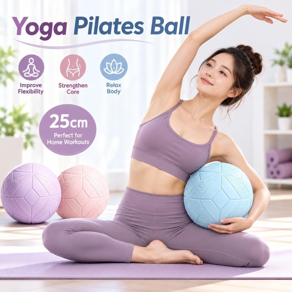 Thickened Abdominal Pressure Ball 25 CM Fitness Balance Ball Yoga Pilates Ball Home Gym