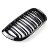 1 para przedni grill nerkowy samochodu czarny błyszczący podwójna listwa maskownica do BMW serii 3 E46 2002-2005 kratka wyścigowa wymiana samochodu
