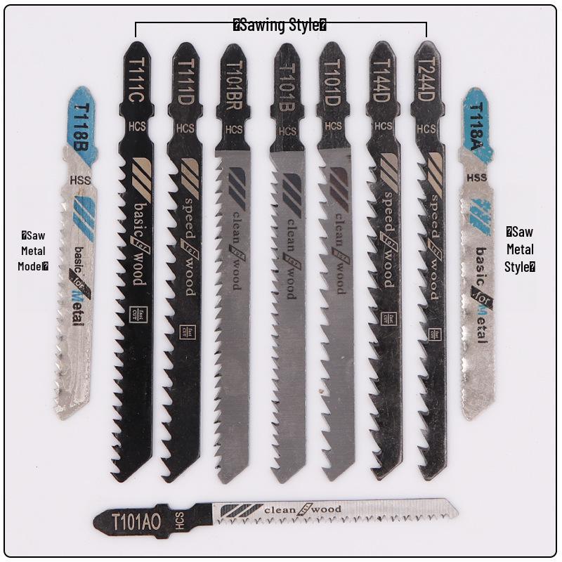 Premium 10-Piece Curved Saw Blade Set for Wood and Metal