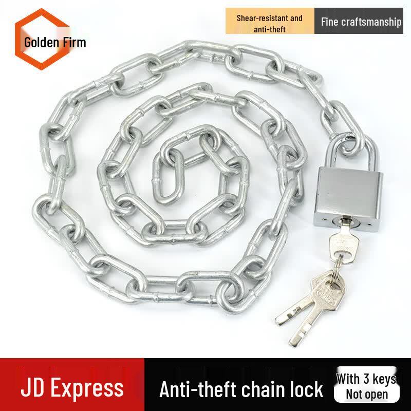 Jingulao Anti-Theft Galvanized Chain Lock 1 meter
