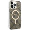 Guess GUHMP15XH4STW iPhone 15 Pro Max6.7" brown hardcase IML 4G MagSafe