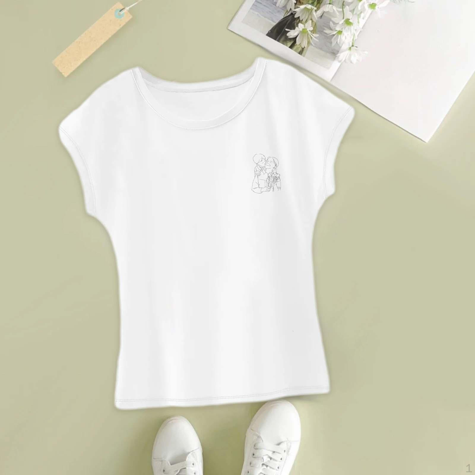 

T Shirt for Women Basic Tee Ladies Costume Crew Neck Sports Street