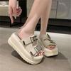 Slippers Women's Summer Wear 2025 Popular Internet Celebrities Super Fire Thick Bottom Small Niche High-end New Cool Slippers