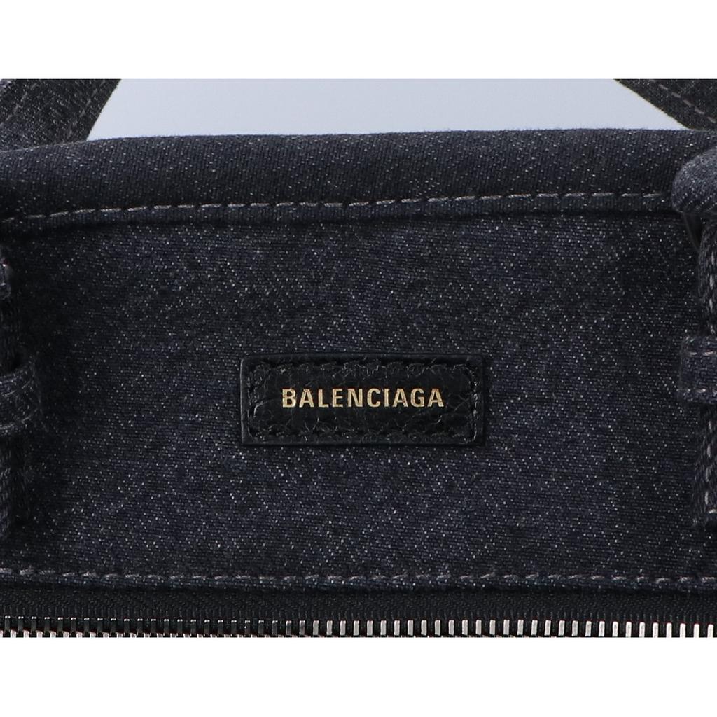 BALENCIAGA [Excellent Condition] 671409 Barbes Medium Denim 2-Way Tote Bag Black seriesUsed