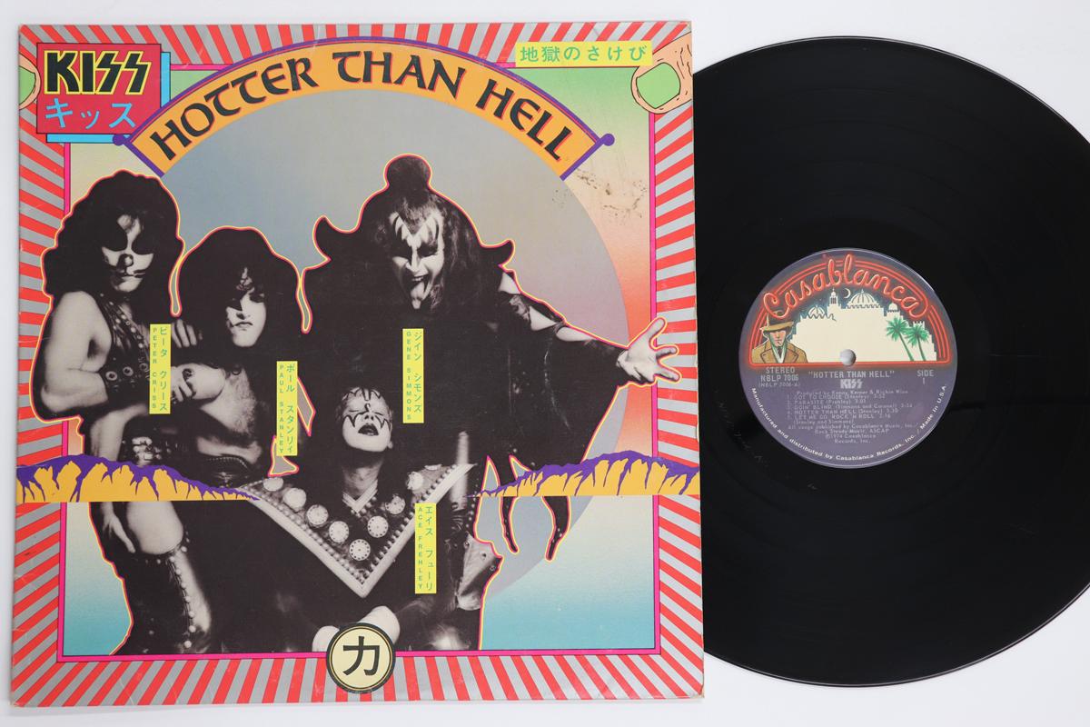Виниловая пластинка KISS  Hotter Than Hell NBLP7006 CASABLANCA 1976 США Рок Б/у