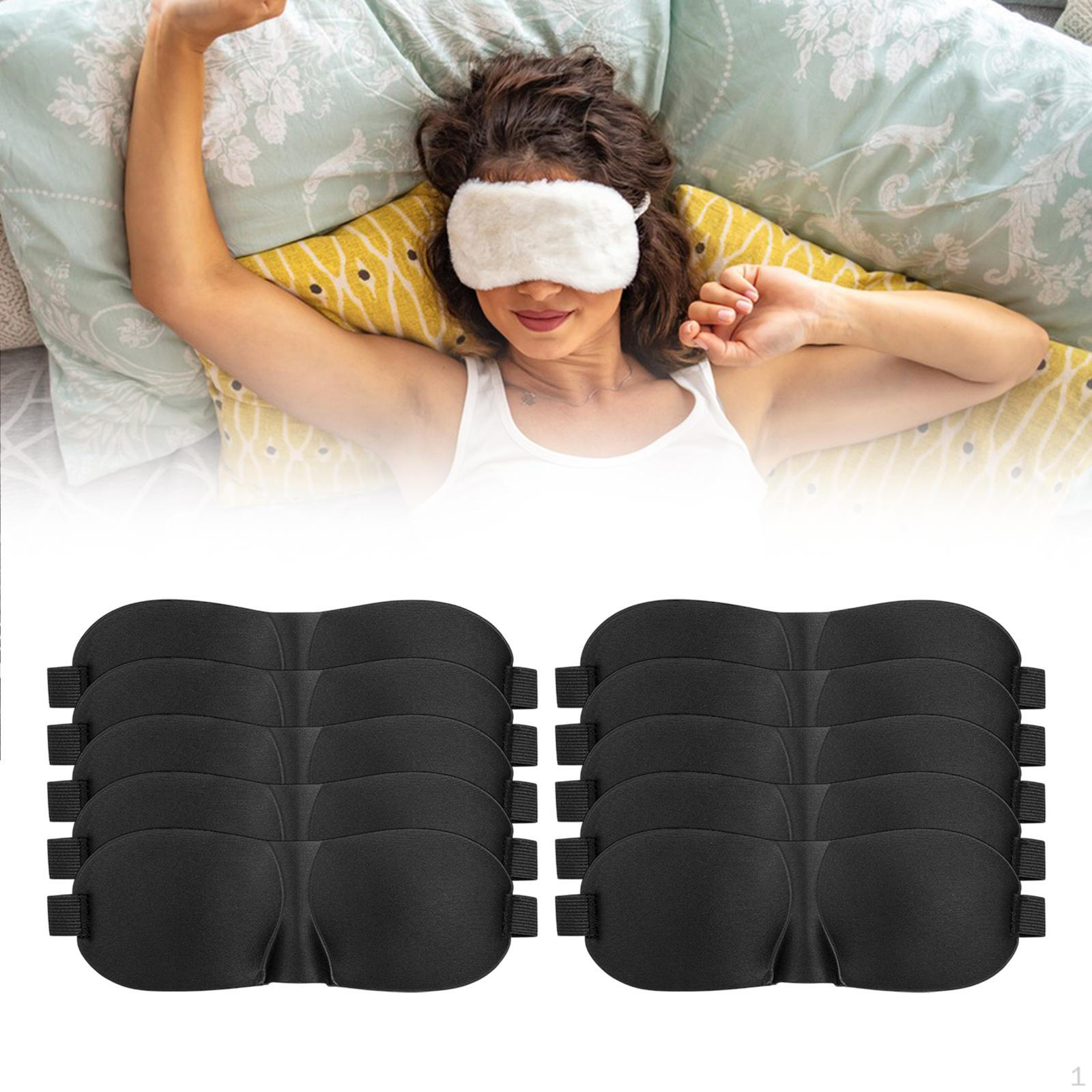 

10 pieces 3D Sleep Eye Mask, Light Blocking Breathable Soft Comfortable Aid,
