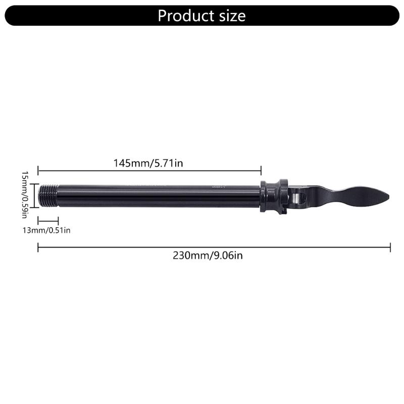 High Strength Smooth Operations Bicycles Thru Axles Quick Release for 10cm Front Forks Shafts Levers Enhancing Stability