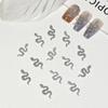 50 Pcs Flatback Nail Art Decoration 3D Snake Nail Stickers DIY Snake Nail Art Accessories  Women