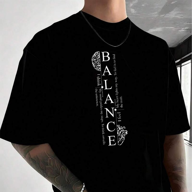 Men's Women Summer 100% Cotton T-shirt Fashionable men's letter Loose Short Sleeved Casual Basi