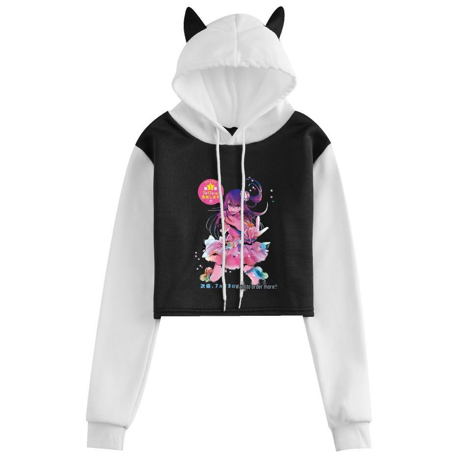 2023 Oshi No Ko My Starry Child Anime Cat Ear Hoodie
