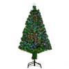 120cm Glasfaser-Weihnachtsbaum Künstlicher Weihnachtsbaum mit 16 LED-Lichtern in 3 Farben und PVC-Zweigen
