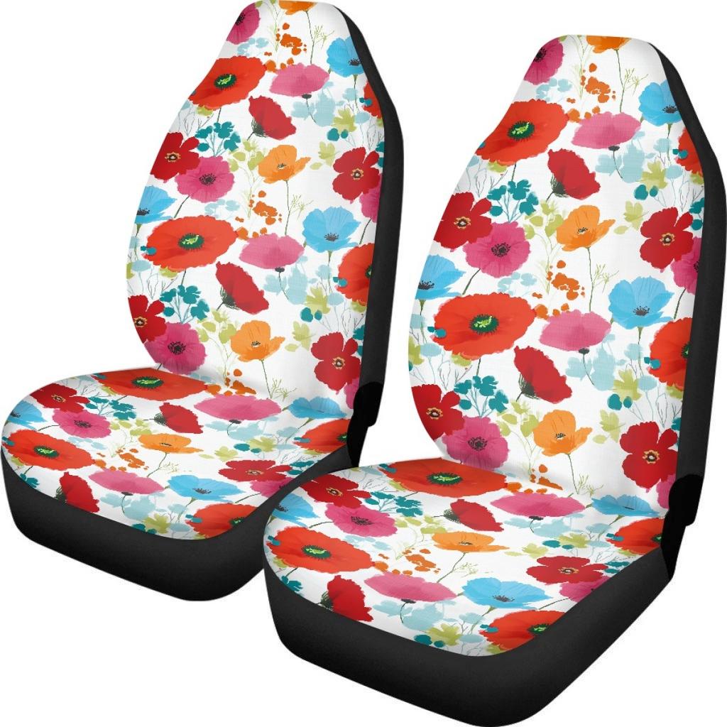 Seat Cover Printed Front Seat Cover Automotive General Polyester Material Washable